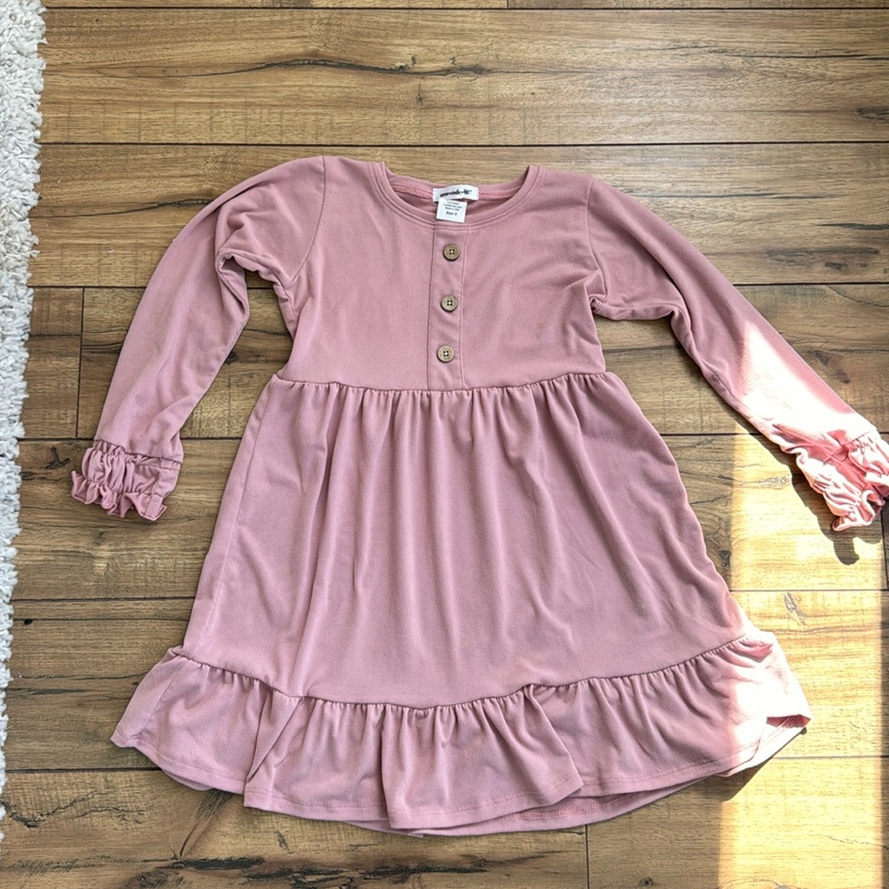 super soft blush pink girls size 5 dress